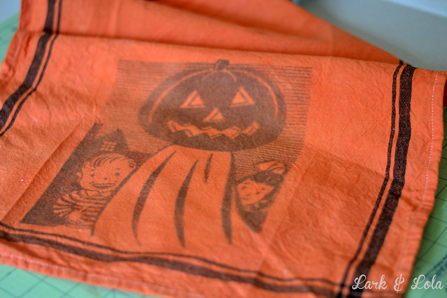 Halloween Dye & transfer tea towels