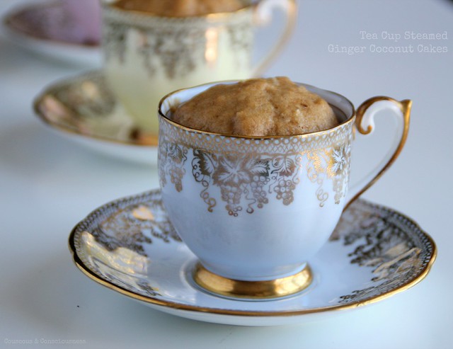 Tea Cup Steamed Ginger Coconut Cakes 2