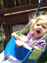 Breanna likes the swing!