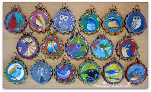 Bird Ornaments by Regina Lord