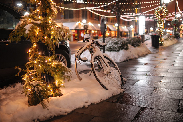 Snow Covered Bike