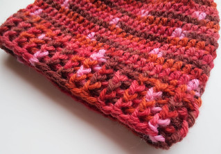 Closeup of Crocheted Ribbing