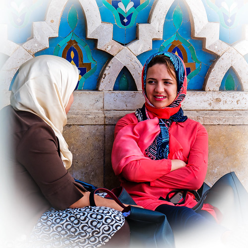 Moroccan women chatting