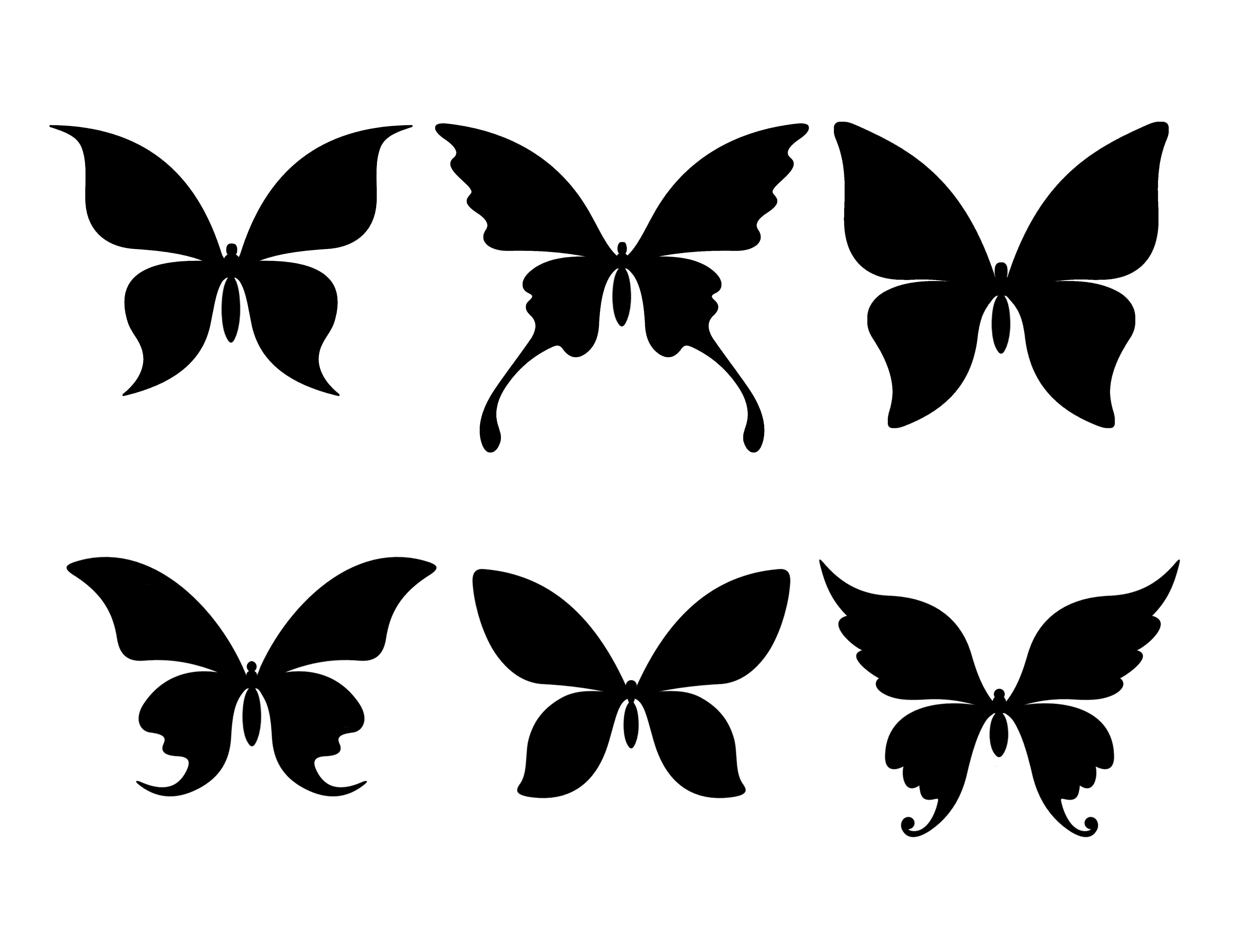 Mel Stampz: free Butterfly Silhouette .studio cut files (in 3 styles)