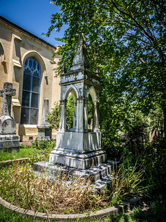 W. T. White signature grave monument