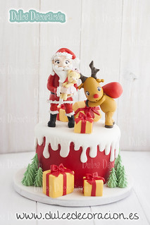 tarta decorada Dulce Navidad