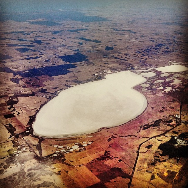 Amazing palette - salt lake somewhere north of Perth