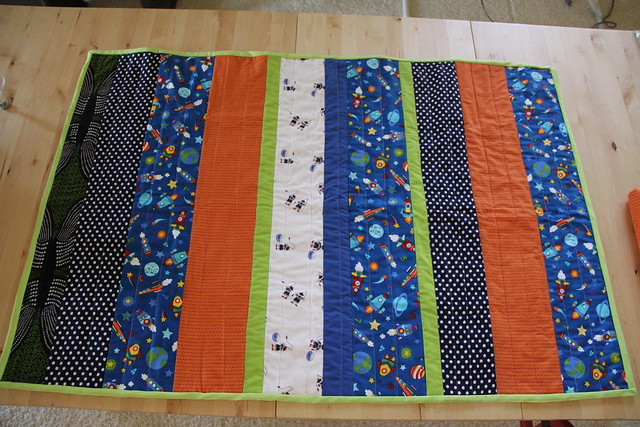 Strip baby quilts
