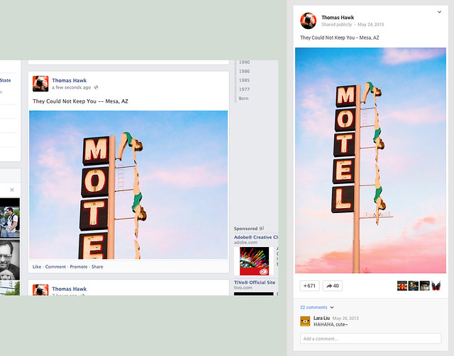 Vertical Cropped Images Facebook vs Google Plus