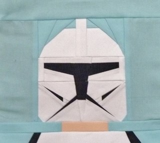 Paper pieced LEGO Clone trooper