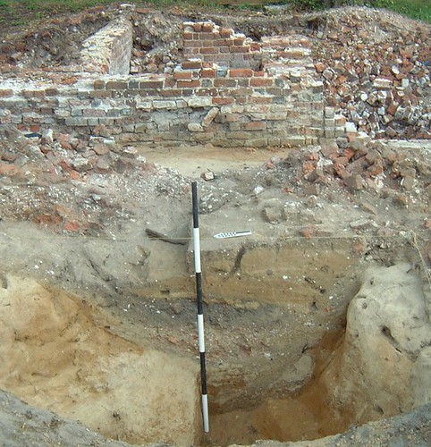 Fairfield excavation of exterior of mystery room and cellar vent hole