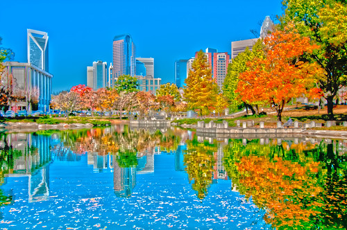 charlotte city autumn by DigiDreamGrafix.com