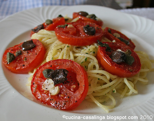 Tomaten Spaghetti Teller