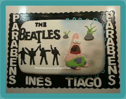 Bolo Beatles e Patrick Sponge Bob by Osbolosdasmanas