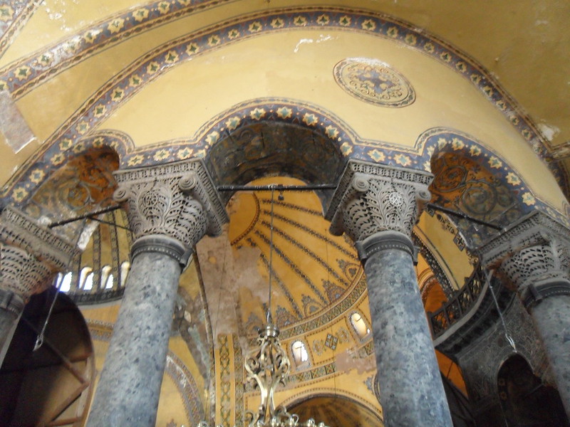 Interior de Santa Sofía, en Estambul.