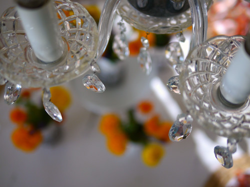 chandelier from easy marigold centerpiece idea