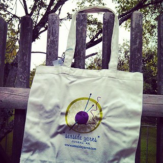 My #seasideyarns bag just arrived! Wishing we were back in #alaska #knitstagram