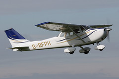 G-BFPH - 1971 Reims built Cessna F172K Skyhawk, departing from Runway 09L at Barton