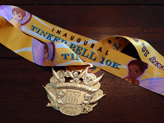 runDisney Tinker Bell 10K Medal 2014