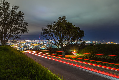 Auckland light trails A by Mikey Mack