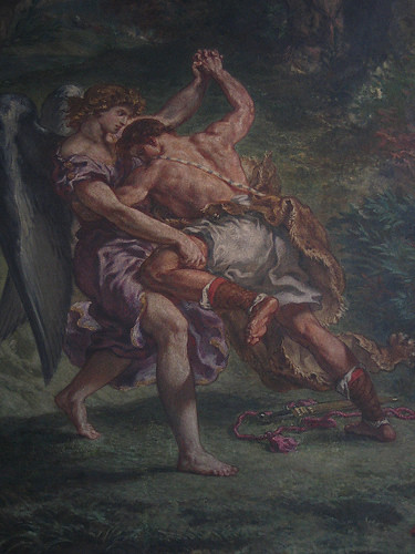 Jacob Fights with the Angel (Detail), Eugène Delacroix, Saint-Sulpice, Paris, June 2008 - IMG_8151