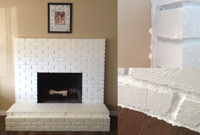 How To Paint a Brick Fireplace
