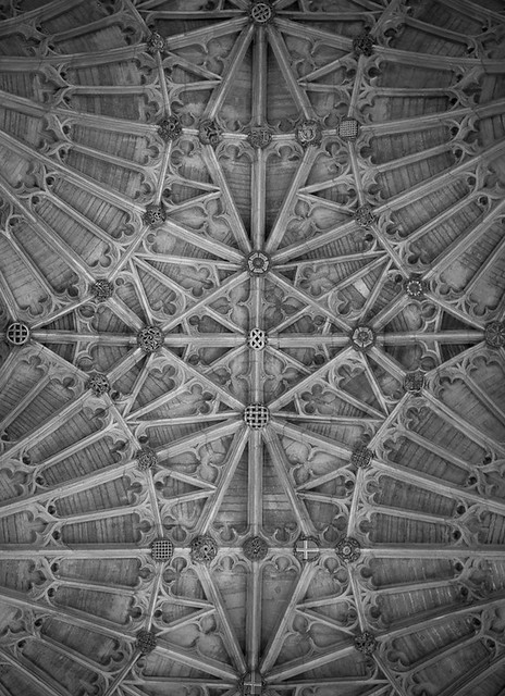 Fan ceiling roof of Sherborne Abbey