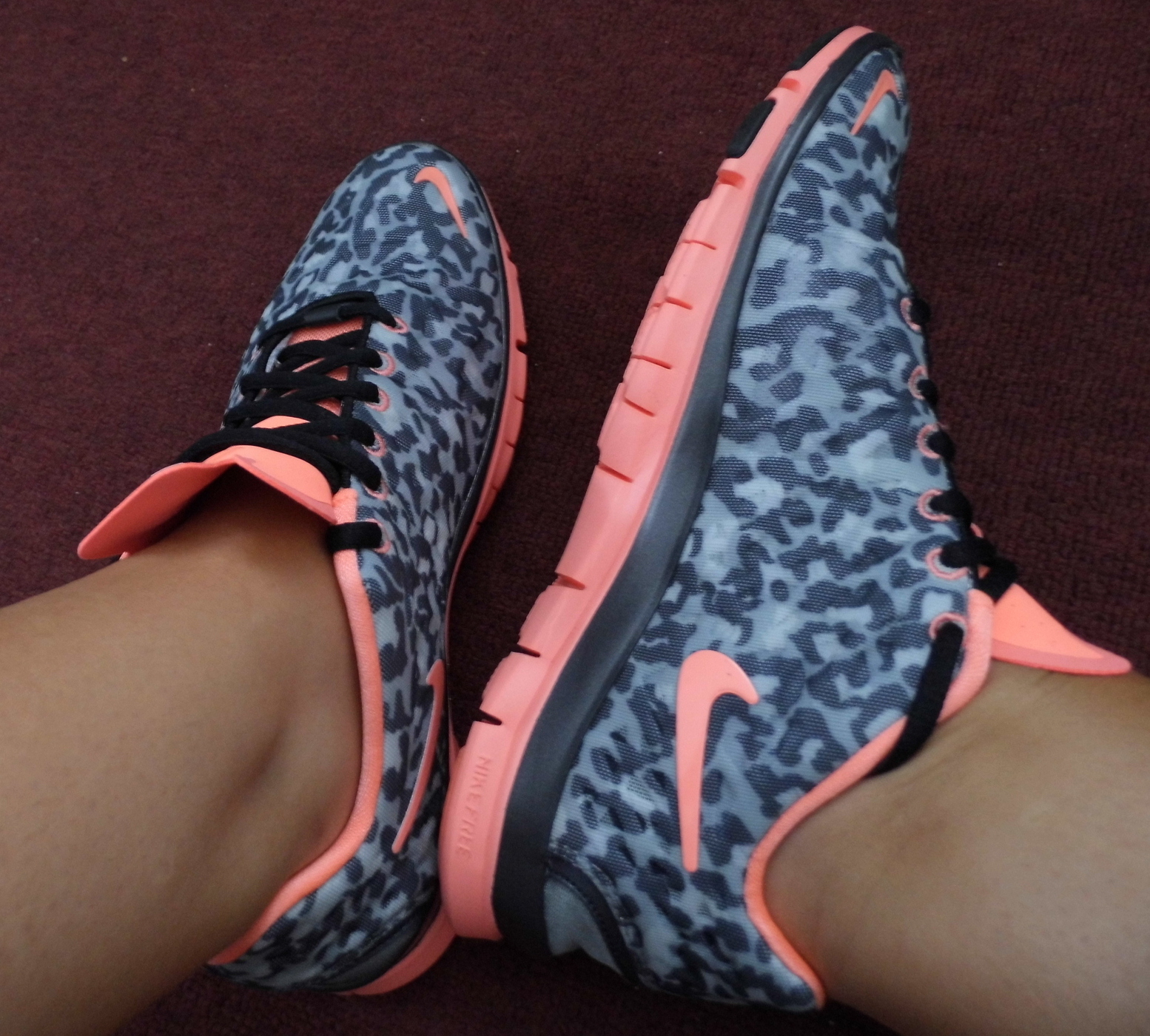 Nike Free Pink and Grey TR 3