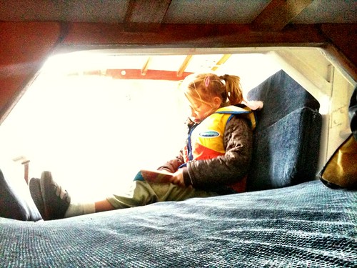 James & the Giant Peach in the back cabin.