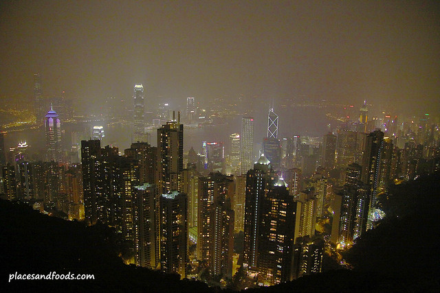 the peak hong kong night view