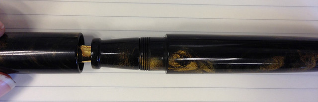 @PensByLyleRoss Pompey 3 Custom Fountain Pen - Gold Stardust