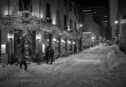 Street scene in Montreal Canada.