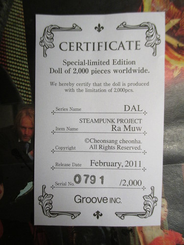 Dal Ra Muw Certificate