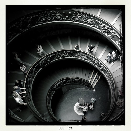 Stairs at the "Vatican museum" by Davide Restivo