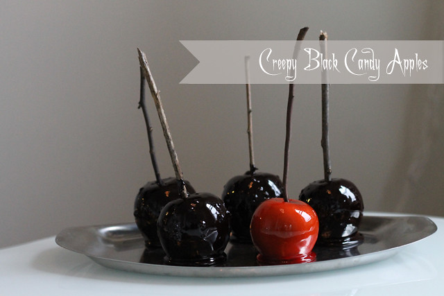 Halloween Recipe: Creepy Black Candy Apples