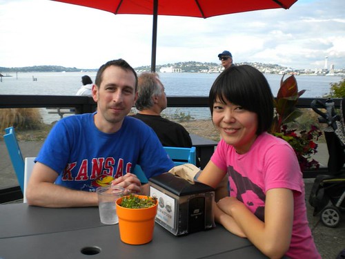 Yancy and Aiko Enjoying Seattle's Summer Sky