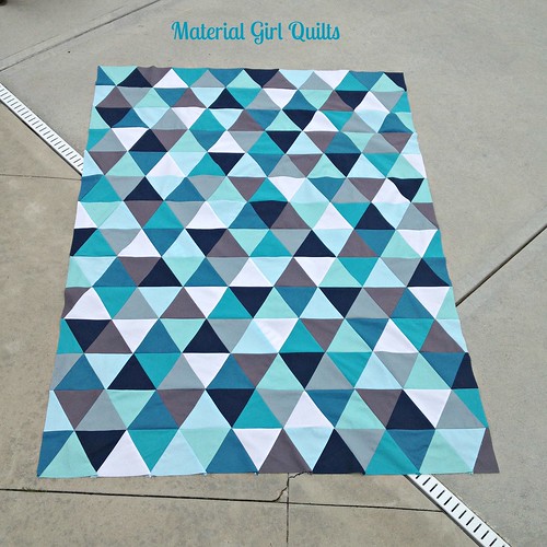 triangle quilt top