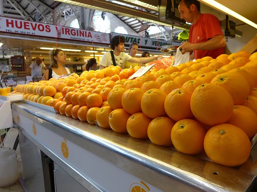 oranges at market Valencia