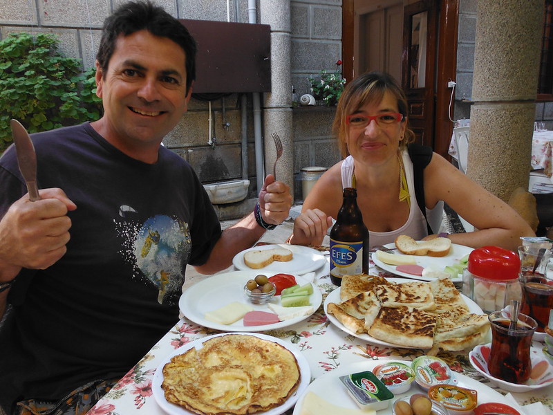 Impresionante el desayuno que nos dieron en el Hotel Held de Antalya.