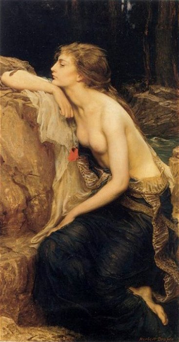 Lamia. Obra de Herbert Draper (1864-1920)