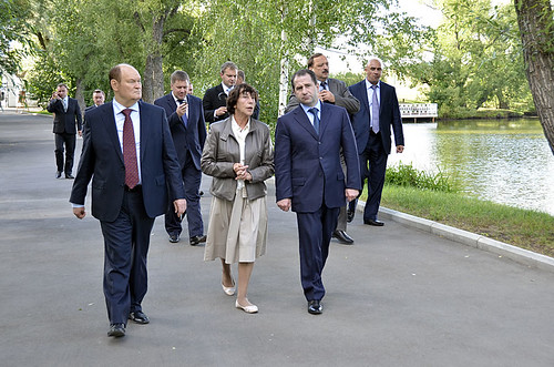 Полномочный представитель Президента РФ в ПФО М.В. Бабич в Тарханах 27 июля 2013 года