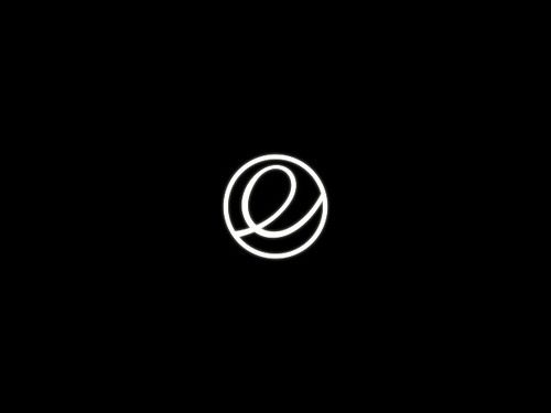 Логотип elementary OS при загрузке