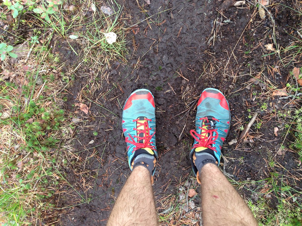 There were soft muddy trails
