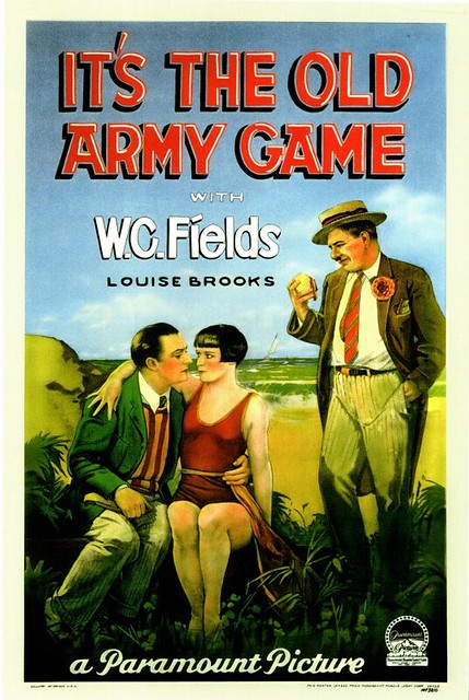 wc fields old army game poster