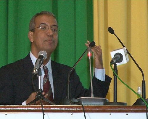M. Mohamed Baba Said, Un des promoteurs du projet huile de toogga lors des journées des compétences et expertises nationales à Nouakchott en décembre 2013