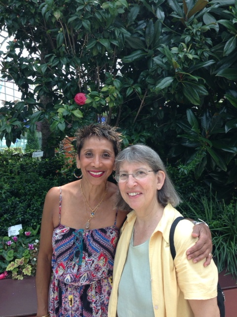 With my new friend Anne at the Garden by the Bay, Singapore