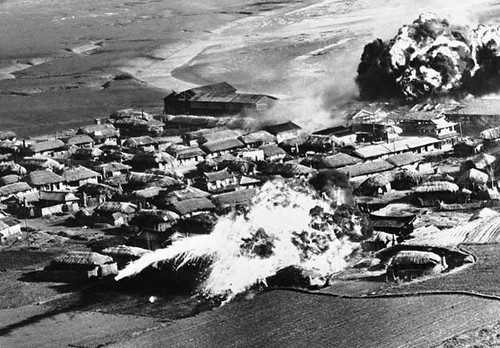 U.S. bombing of Hanchon, DPRK with napalm on May 10, 1951. July 2013 represents the 60th anniversary of the armstice. by Pan-African News Wire File Photos