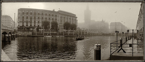 Foggy November in Hamburg City 1995