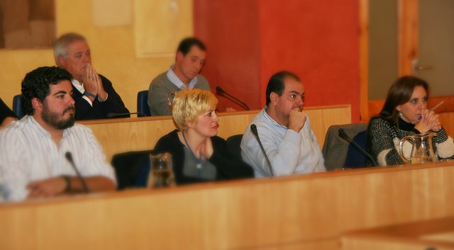 El nuevo Grupo Municipal durante el Pleno
