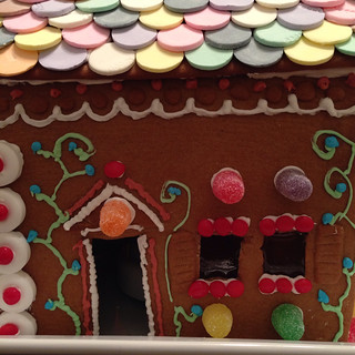 Gingerbread house in the works
